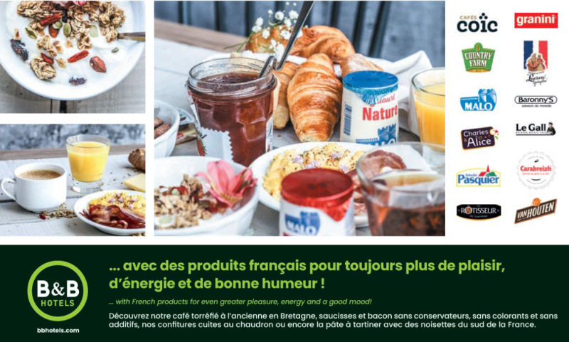 Une offre 100% made in France pour le petit-déjeuner buffet du B&B HOTEL Montélimar Sud à Montélimar